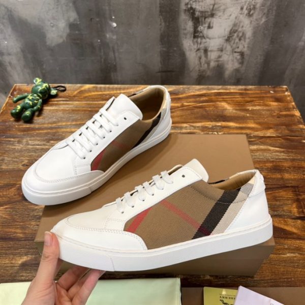 Burberry House Check and Leather Sneakers - BS05