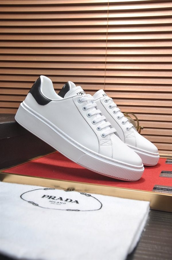 Prada Macro Leather Sneakers