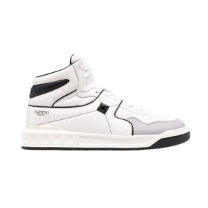 Valentino Garavani ONE STUD Mid-Top Calfskin Sneaker - VS10