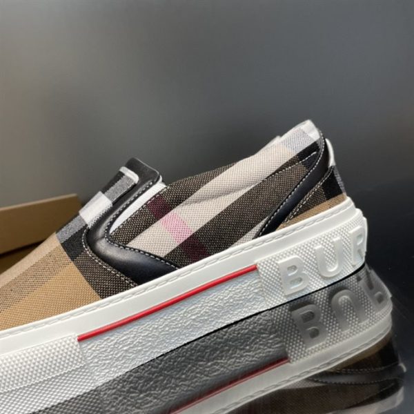 Burberry Exaggerated Check Cotton Sneakers - BS113