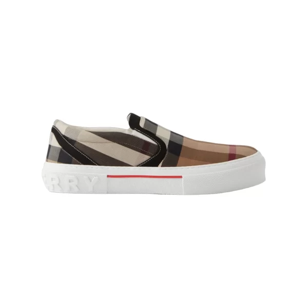 Burberry Exaggerated Check Cotton Sneakers - BS13