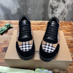 Burberry Vintage Check Cotton and Suede Sneakers - BS117