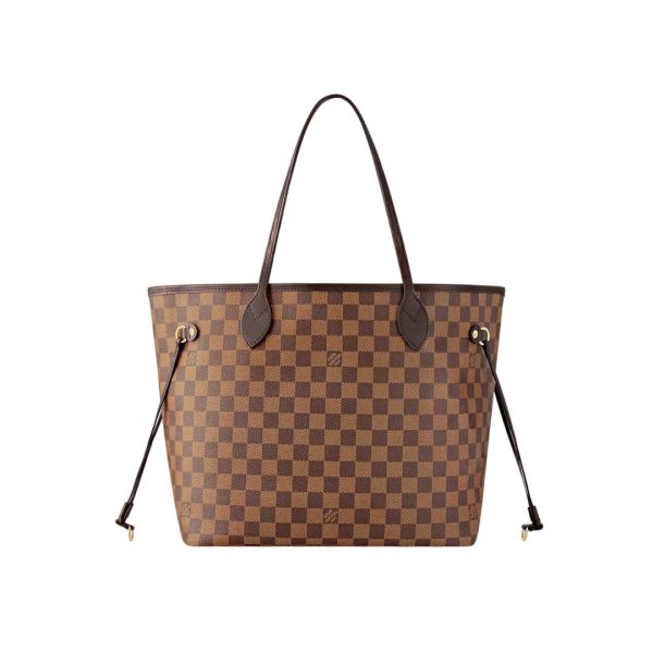 Louis Vuitton Neverfull MM Damier Ebene Canvas Tote Bags - L08