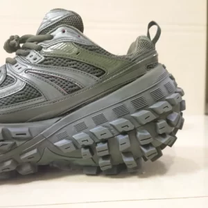 Balenciaga Bouncer Sneaker In Dark Green Mesh and Nylon - GS35