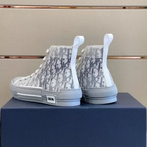 Dior B23 High-Top Sneaker In White And Navy Blue - DS30