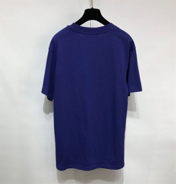 Gucci Cotton Jersey T-Shirt With Gucci Mirror Print In Blue - GT17