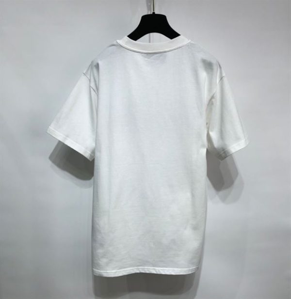 Gucci Cotton Jersey T-Shirt With Gucci Mirror Print In White - GT18