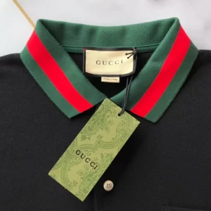 Gucci Cotton Piquet Polo with Web Collar - GT02