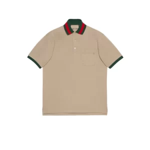 Gucci Cotton Piquet Polo with Web Collar - GT03