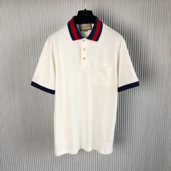 Gucci Cotton Piquet Polo with Web Collar - GT04