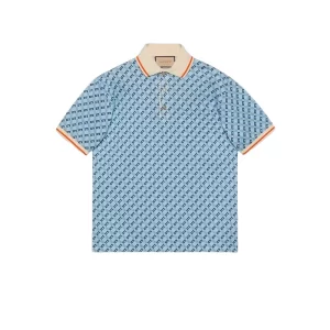 Gucci Geometric G Cotton Piquet Polo Shirt - GT06