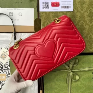 Gucci Marmont Small Shoulder Bag In Red - GH22