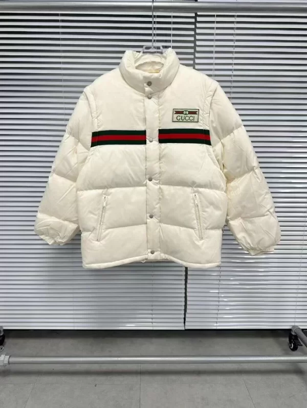 Gucci Padded Nylon Bomber Jacket with Web - GK05