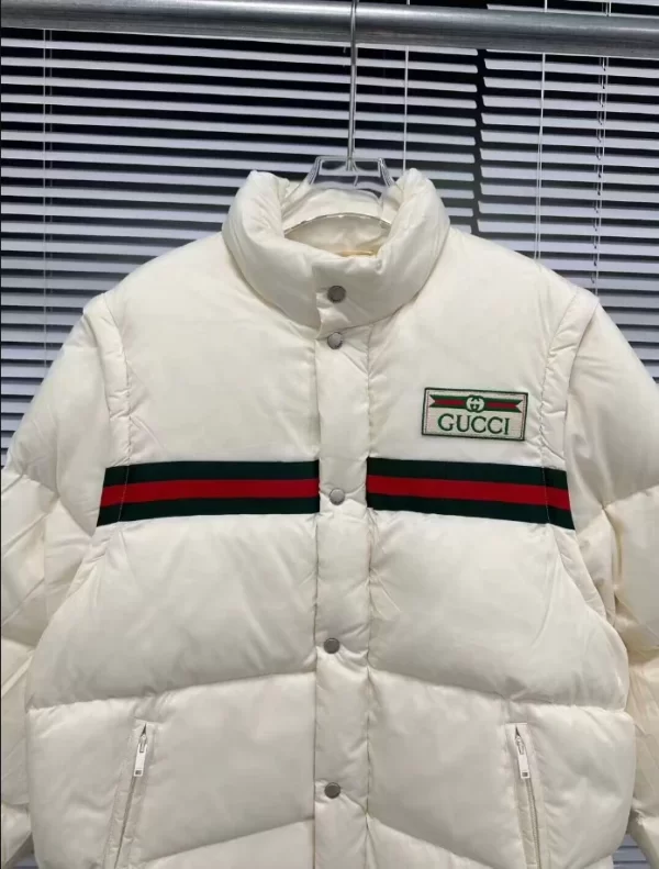 Gucci Padded Nylon Bomber Jacket with Web - GK05