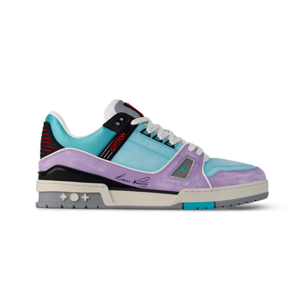 Louis Vuitton Trainer Sneaker In Blue - LS85