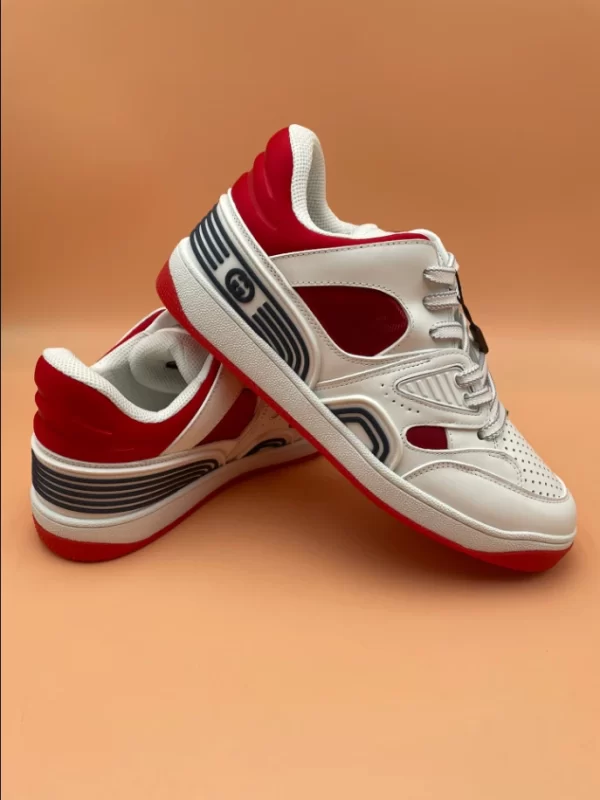 Gucci Basket Sneakers in Red and White - CS56