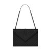 Saint Laurent Envelope Large in Quilted Grain de Poudre Embossed Leather Bag - YSL41