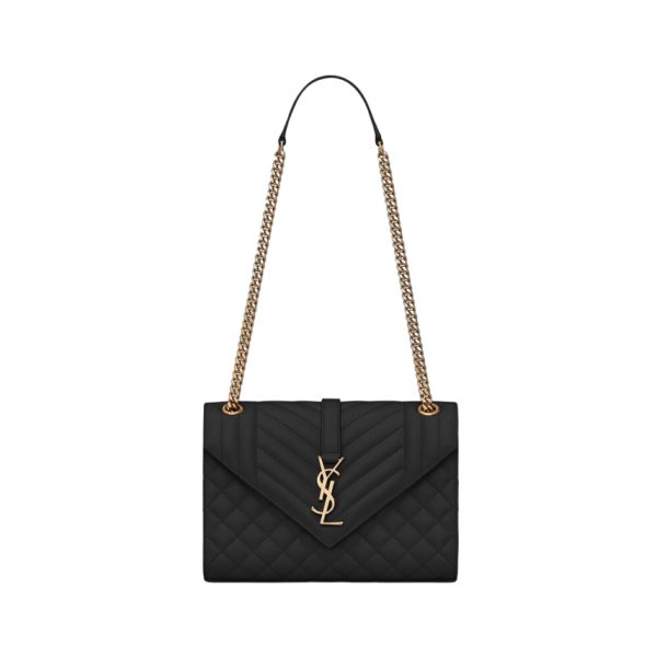 Saint Laurent Medium Envelope in Matelassé Lambskin Bag - YSL33