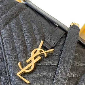 Saint Laurent Medium Envelope in Matelassé Lambskin Bag - YSL33