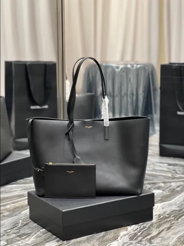 Saint Laurent Shopping Saint Laurent Leather Tote Bag - YST03