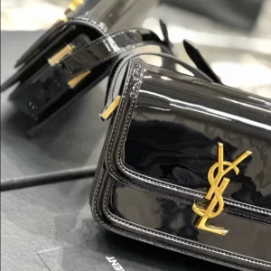 Saint Laurent Solferino Small Satchel in Lacquered Patent Leather - YSL47