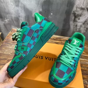 Louis Vuitton Trainer Sneakers In Green - LS99