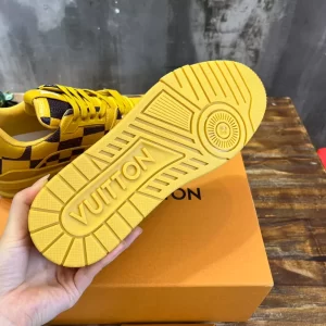 Louis Vuitton Trainer Sneakers In Yellow - LS100