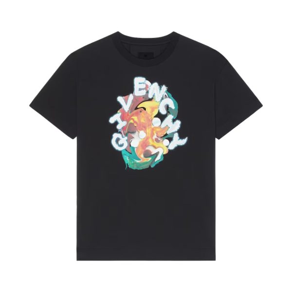 Givenchy Psychedelic Oversized T-shirt in Cotton - CT13