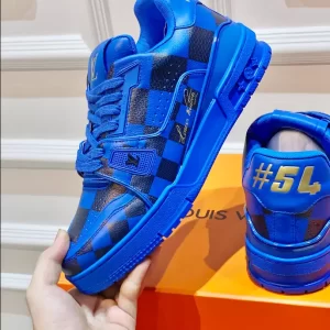 Louis Vuitton Trainer Sneakers In Blue - LS101