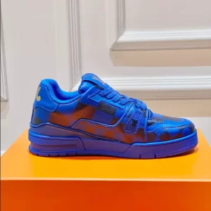 Louis Vuitton Trainer Sneakers In Blue - LS101