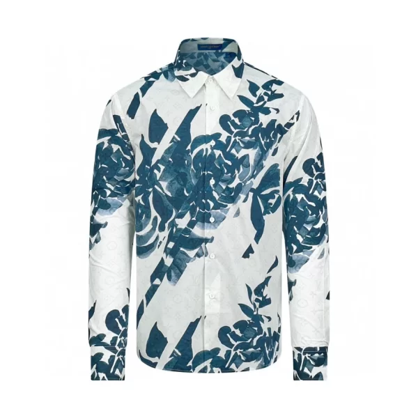 Louis Vuitton Long-Sleeved Printed Cotton Shirt - LST08