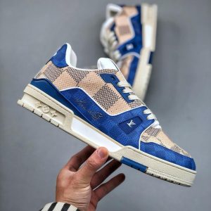 Louis Vuitton Trainer Sneaker In Blue- LS150