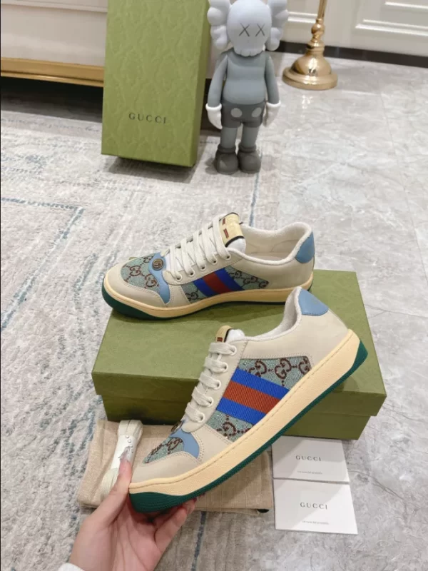 Gucci Screener Sneakers With Crystals - CS74