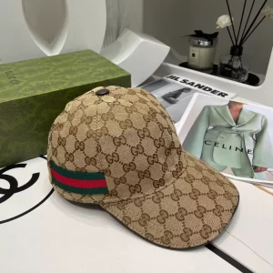 Gucci Original GG Canvas Baseball Hat With Web - C05