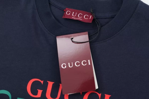 Cotton Jersey T-Shirt With Gucci Print - GT37