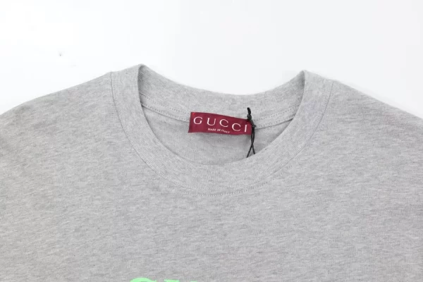 Cotton Jersey T-Shirt With Gucci Print - GT38