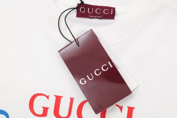 Cotton Jersey T-Shirt With Gucci Print - GT39