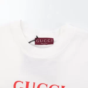 Cotton Jersey T-Shirt With Gucci Print - GT39