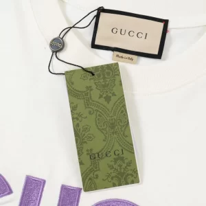 Cotton Jersey T-Shirt With Gucci Print - GT41