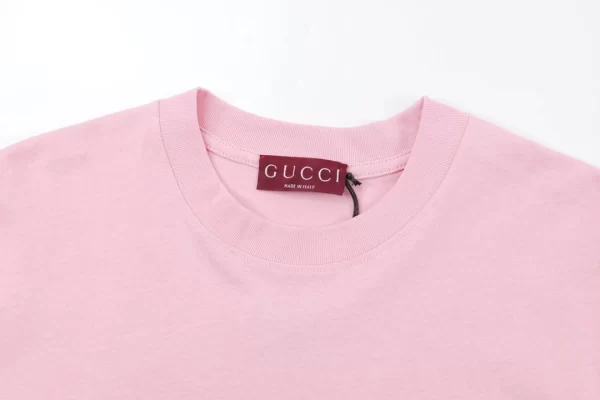 Cotton Jersey T-Shirt With Gucci Print - GT42