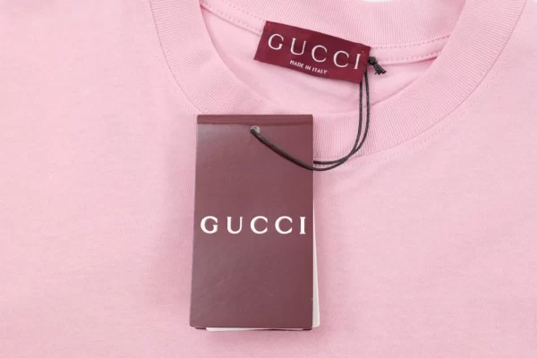 Cotton Jersey T-Shirt With Gucci Print - GT42