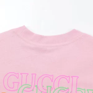 Cotton Jersey T-Shirt With Gucci Print - GT42