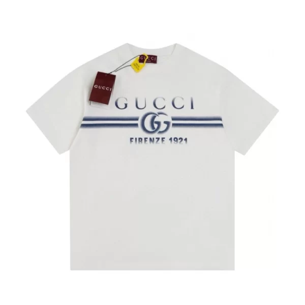 Cotton Jersey T-Shirt With Gucci Print - GT52