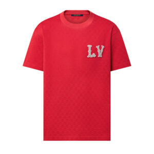 Louis Vuitton Cotton Pique T-Shirt With Embroidered LV Patch - LT79