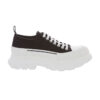 Alexander McQueen Tread Slick Lace Up in BlackWhite - AS12