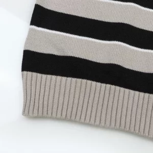 Celine Striped Triomphe Crew Neck Sweater In Wool - HC01