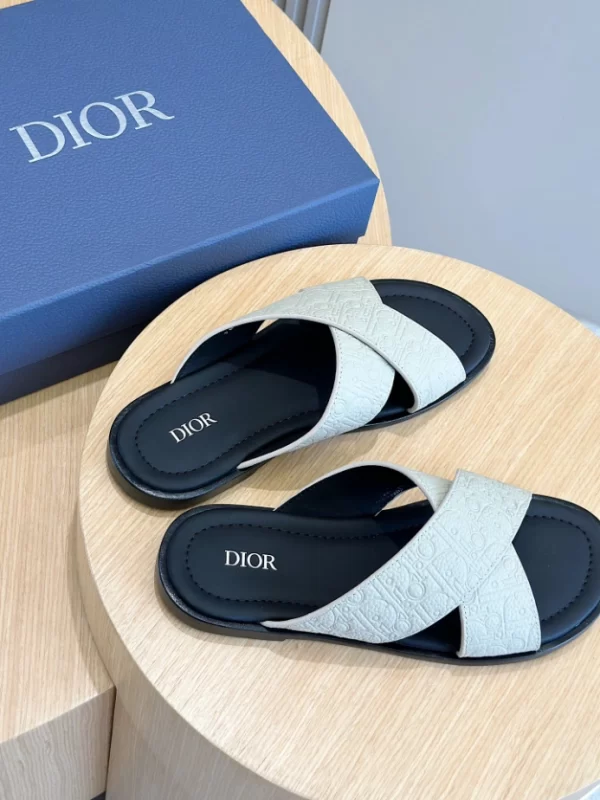 Dior Alias Sandal Beige Dior Gravity Leather - SD14