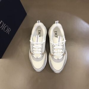 Dior B22 Sneaker Cream Beige White Calfskin - DS66