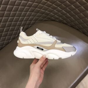 Dior B22 Sneaker Cream Beige White Calfskin - DS66