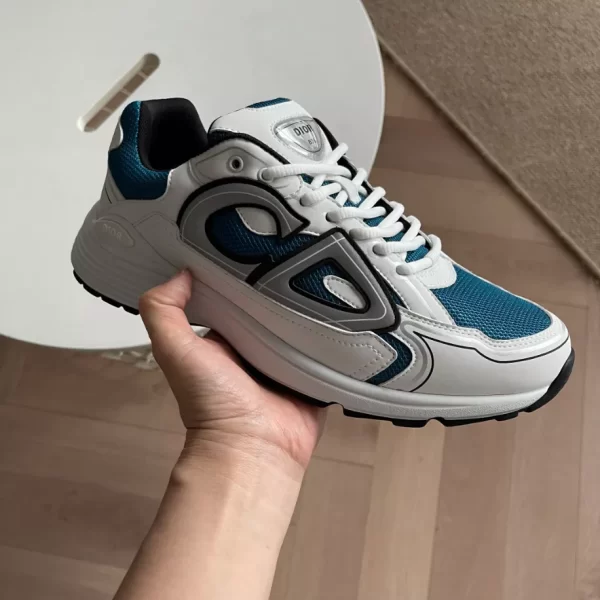 Dior B30 Sneaker Blue Mesh and White Technical Fabric - DS84